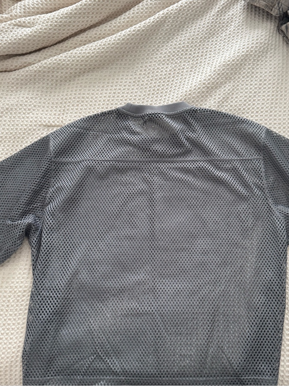 Stussy Grey Mesh Crewneck Sweatshirt - Picture 4 of 4